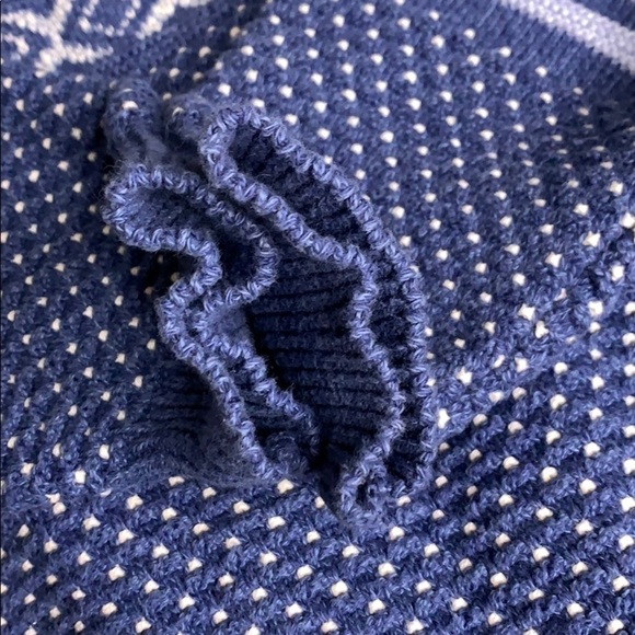 Vintage prides landing embroidered knit pullover blue textured sweater XL - Picture 5 of 10